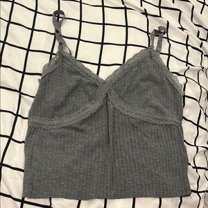 Wild Fable Gray Lace Cami Top